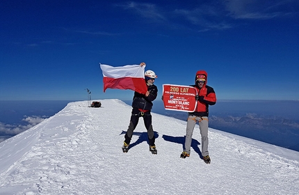 Filip Babicz - Filip Babicz col padre in cima al Monte Bianco, 2018