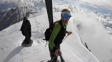 Denis Trento e l'eccezionale sci di primavera sulle montagne della Valle d'Aosta