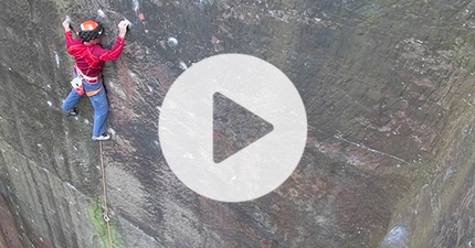 Video arrampicata trad: Steve McClure sull' E10 a Nesscliffe in Inghilterra