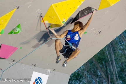 Shuta Tanaka - Shuta Tanaka competing in the third stage of the Lead World Cup 2019 at Briançon, France