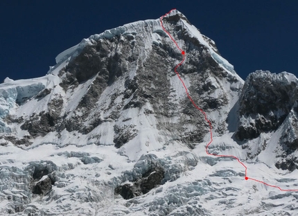 Márek Holeček, Radoslav Groh climb new route up Huandoy North in Peru