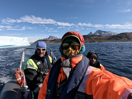 Federica Mingolla, Edoardo Saccaro, Nalumasortoq, Tasermiut Fjord, Greenland - Federica Mingolla and Edoardo Saccaro making the first ascent of La Cura up Nalumasortoq, Tasermiut Fjord, Greenland (08/2019)