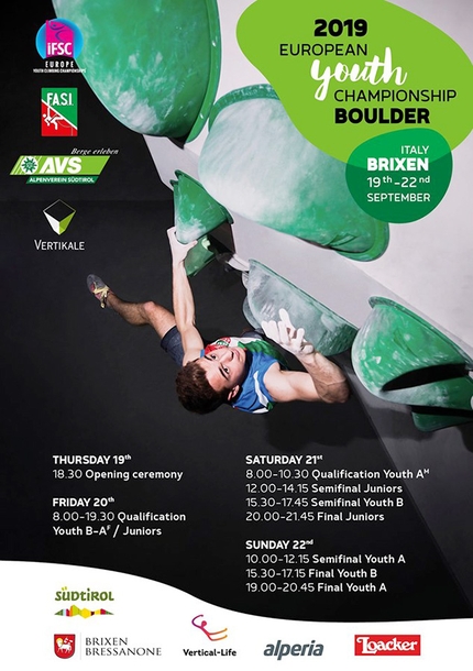 Campionato Europeo Giovanile arrampicata Boulder a Bressanone