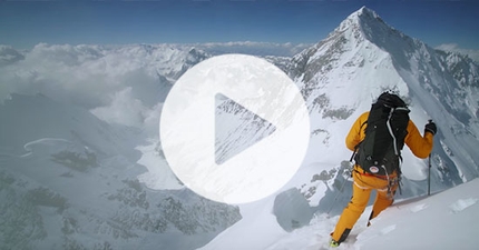 Lhotse Couloir, the 2018 first ski descent by Hilaree Nelson, Jim Morrison