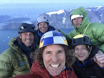 Stefan Glowacz - Grundtvigskirken in Greenland climbed by fair means by Stefan Glowacz, Philipp Hans, Markus Dorfleitner, Christian Schlesener