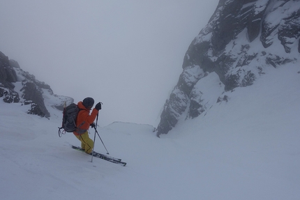 La traversata scialpinistica delle Orobie - Maurizio Panseri e Marco Cardullo durante la traversata scialpinistica delle Orobie nel 2018