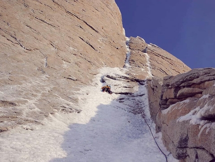 Cerro Piergiorgio in Patagonia, new east face climb by Alessandro Bau, Giovanni Zaccaria