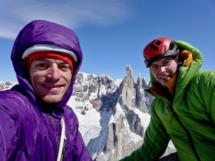 Luka Lindič & Luka Krajnc add new route to Aguja Saint-Exupéry in Patagonia