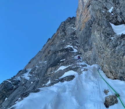 Eiger parete nord e la Heckmair, Rigon e Saccaro sulla via senza tempo