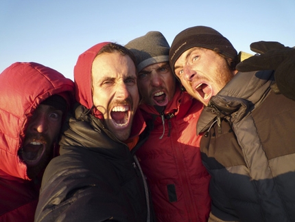 Isola di Baffin Monte Asgard - Mt Asgard Isola di Baffin: Il team belga: Sean Villanueva, Nicolas Favresse, Stephane Hanssens e Olivier Favresse