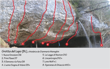 Grotta del Lupo - The Grotta del Lupo in the Italian Dolomites.