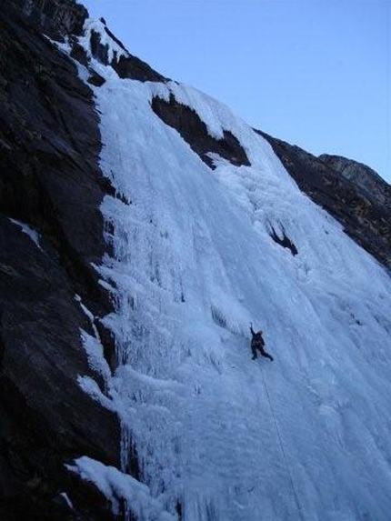 Ice climbing in Tyrol, Austria