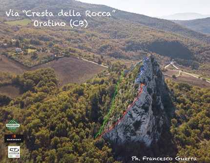 Rocca di Oratino, Riccardo Quaranta - Cresta della Rocca di Oratino, Molise