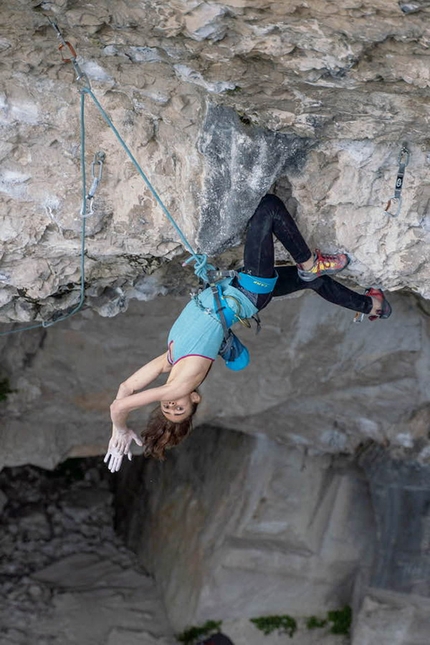 Laura Rogora - Laura Rogora at Massone in Arco, Italy, repeating Pure Dreaming Plus, the 9a+ freed by Adam Ondra