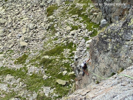Arrampicare a Crête Sèche in Valle d’Aosta: la parete Berrier