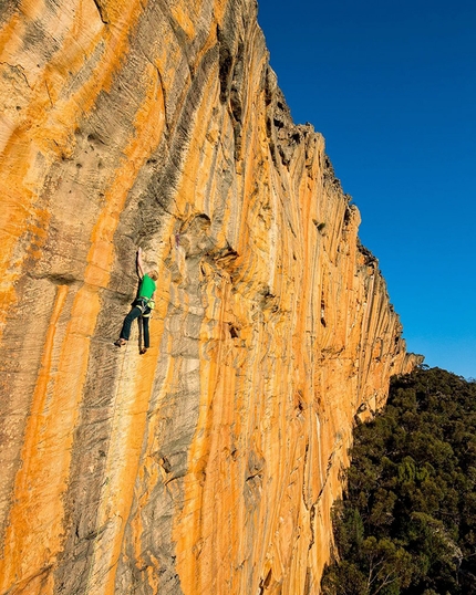 Taipan Wall, Grampians, Australia - The amazing Taipan Wall in the Grampians, Australia. One of of the most important and beautiful climbing areas in the world is now temporarily closed to climbing. 