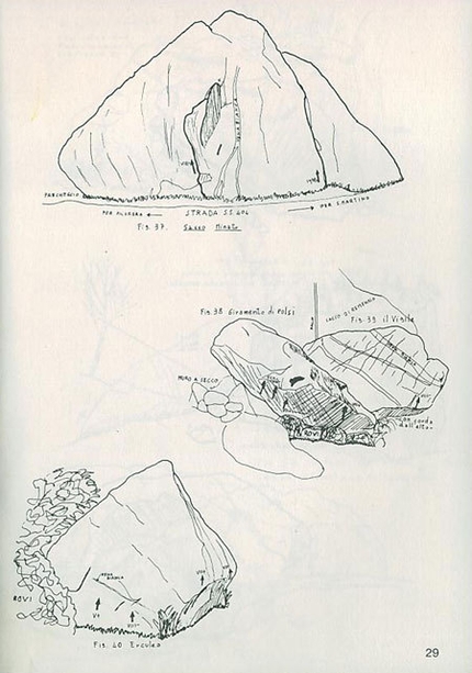L'arte del büciun - Val Masino, Val di Mello - L'ARTE DEL BÜCIUN arrampicata sui sassi della Val Masimo, di Chicco Fanchi e Pierangelo Marchetti, 1984