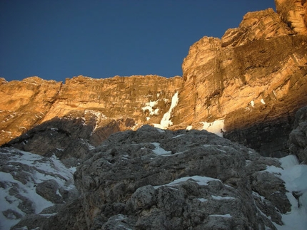 Solo per i tuoi occhi - Monte Pelmo - The icefall at sunrise