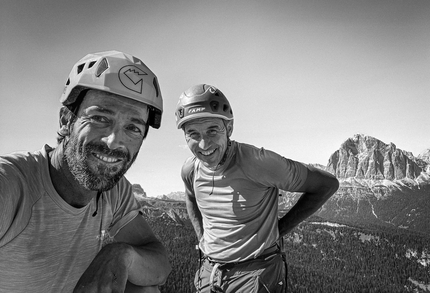 Hervé Barmasse e Cristian Brenna, due amici, tre vie e l’arrampicata nelle Dolomiti