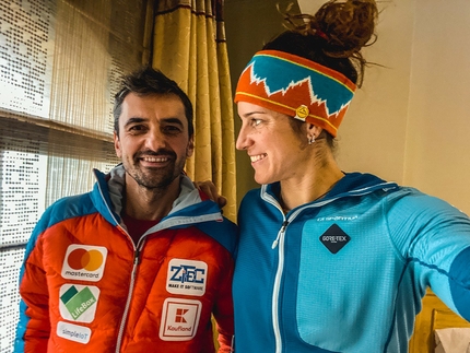 Tamara Lunger - L'alpinista rumeno Alex Gavan e Tamara Lunger