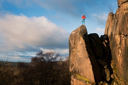 James Pearson - James Pearson climbing Harder Faster at Black Rocks, England