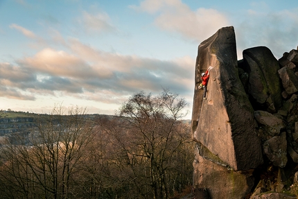 Caroline Ciavaldini - Caroline Ciavaldini climbing Gaia at Black Rocks, England, December 2020. First ascended by Johnny Dawes in 1986, this E8 6c had only been climbed by two other women previously: Lisa Rands in 2006 and Katy Whittaker in 2013.