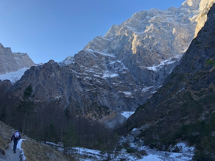 Watzmann East Face climbed in winter by Max Buck and Lando Peters