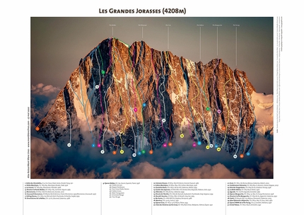 Alex Buisse e i suoi poster di montagna Mont Blanc Lines