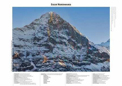 Alex Buisse, Mont Blanc Lines - La parete nord dell'Eger, di Alex Buisse
