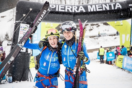 Al Pierra Menta Alba De Silvestro & Giulia Murada e Michele Boscacci & Davide Magnini Campioni del Mondo Long Distance