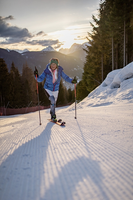 Martina Valmassoi - Martina Valmassoi setting the new female 24-hour uphill ski record on 21-22/03/2021