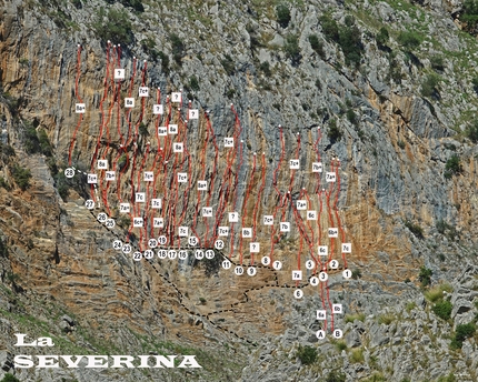 La Severina (Palinuro), Rolando Larcher - Le vie d'arrampicata a La Severina (Palinuro)