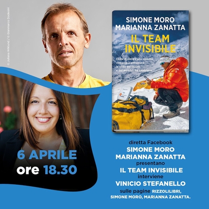 Il team invisibile: Simone Moro e Marianna Zanatta oggi alle 18:30 in diretta streaming