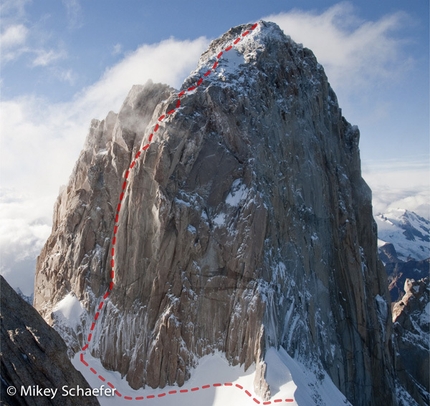 Washington Route, new climb on Fitz Roy, Patagonia by Schaefer and Rutherford