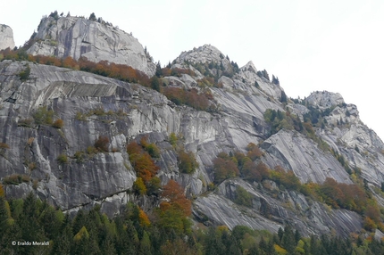 Patabang, Val di Mello, Eraldo Meraldi - La via d'arrampicata Patabang in Val di Mello