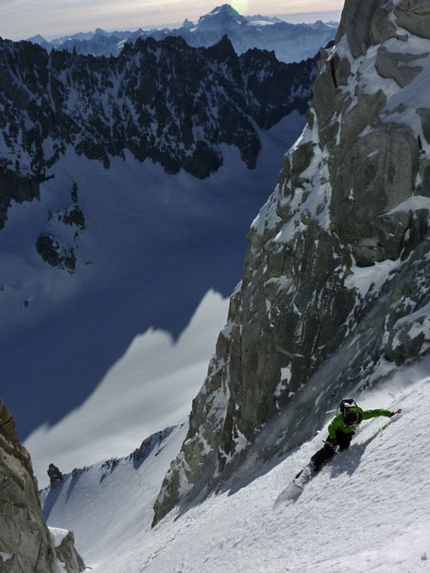 Davide Capozzi - Extreme Skiing - Les Courtes - Voie Cordier - Gabarrou