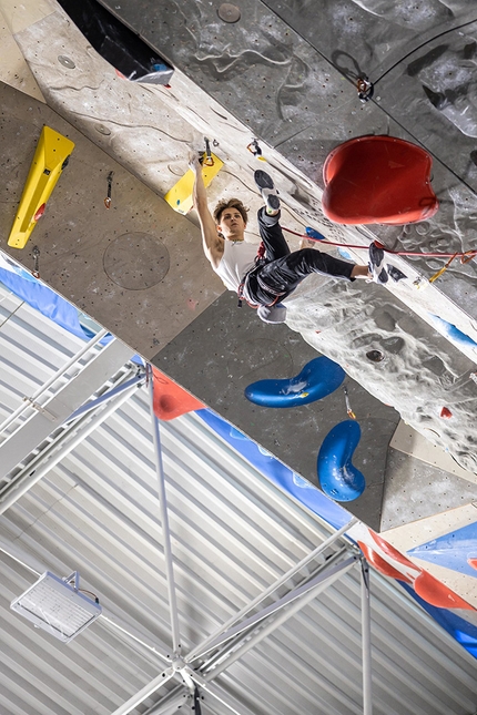 Kranj, Lead World Cup 2021 - Domen Skofic competing at Kranj in the Lead World Cup 2021