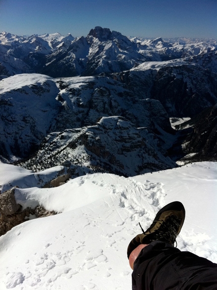 Tre Cime di Lavaredo - Pressknödel, first winter ascent by Simon Gietl and Roger Schäli