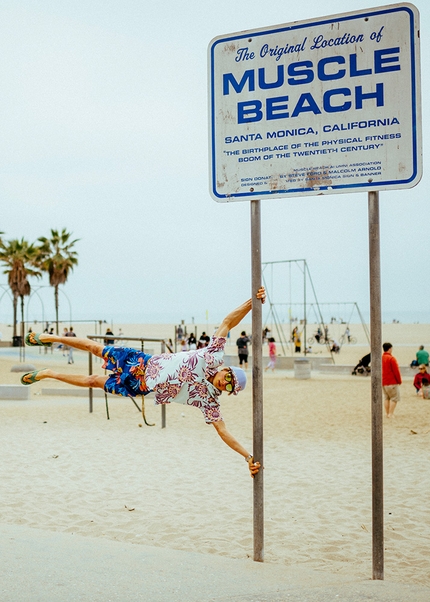Alexander Megos - Alexander Megos a Muscle Beach, Venice Beach California, USA