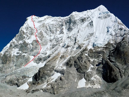Piolet d'Or 2011 - Lunag 1 SE Face (6895m), Nepal by Max Belleville, Mathieu Détrie, Mathieu Meynadier and Sébastiin Ratel (France)