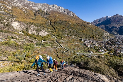 Climbing Park Balteo, Donnas - Sulla Via Ferrata delle Peredrette al Climbing Park Balteo di Donnas in Valle d'Aosta