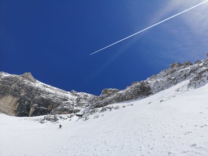 New Dolomites steep skiing lines by Francesco Vascellari & Co