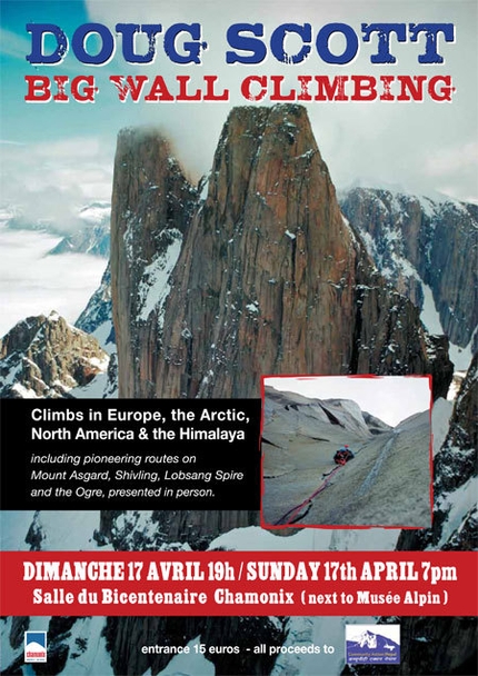 Doug Scott - 17/04/2011 at Chamonix: Big wall climbing, a lecture by Doug Scott