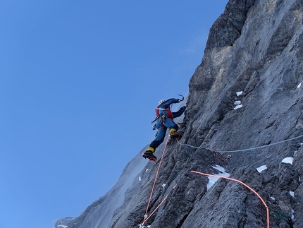 Winter Trilogy 2022: watch Léo Billon, Sébastien Ratel, Benjamin Védrines climb the Grandes Jorasses, Eiger, Matterhorn
