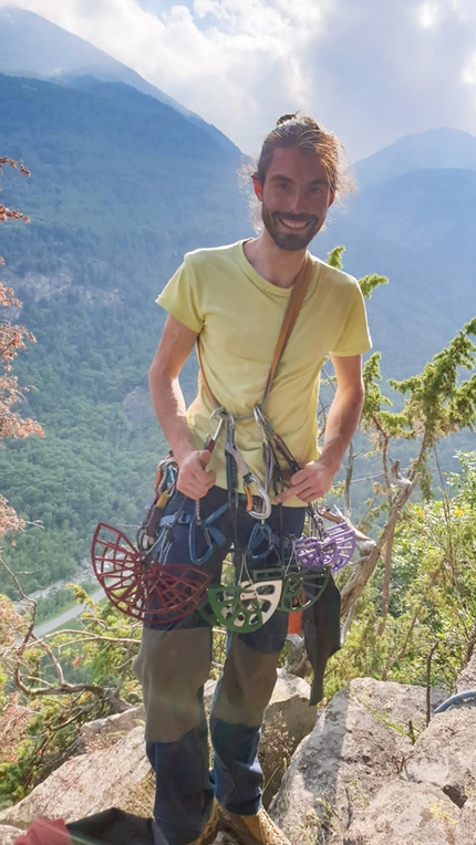 Itaca nel Sole, Caporal, Valle dell’Orco, Francesco Deiana - Il 25enne climber Francesco Deiana