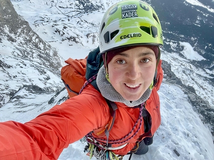 Laura Tiefenthaler in solitaria sulla nord dell'Eiger