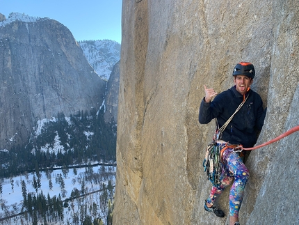 Sébastien Berthe, Dawn Wall, El Capitan, Yosemite - Seb Berthe attempting the Dawn Wall on El Capitan, Yosemite, spring 2022