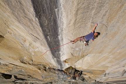 Nicolas Favresse - Nico Favresse su The Secret Passage 5.13c, El Capitan, Yosemite.