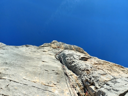 Two big new new rock climbs on Torre Trieste, Civetta, Dolomites