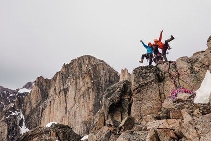 Grand new big wall climbed on Northern Sun Spire in Greenland by Capucine Cotteaux, Caro North, Nadia Royo Cremer
